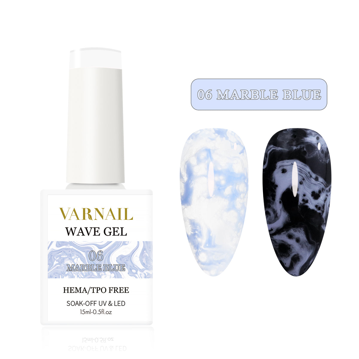 Hema-Free Ocean Wave Gel - 06 Marble Blue