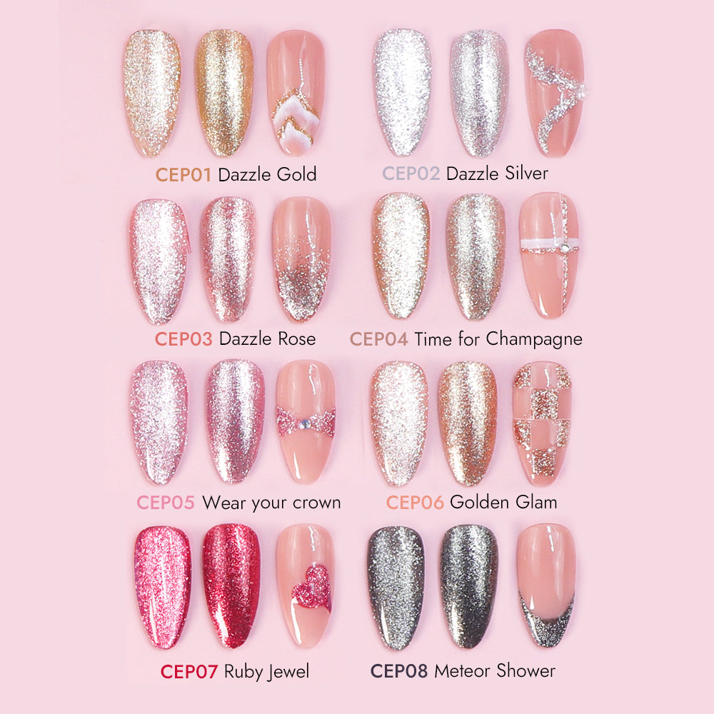3-in-1 Platinum Cat Eye - CEP02 Dazzle Silver