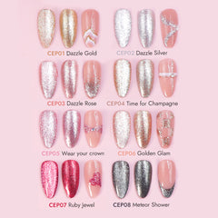 3-in-1 Platinum Cat Eye - CEP02 Dazzle Silver