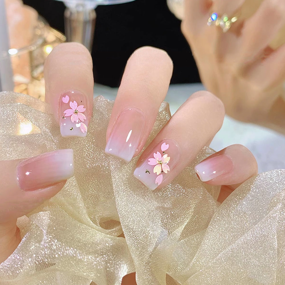 Cherry Blossoms Nail Glitters - 6 Grids