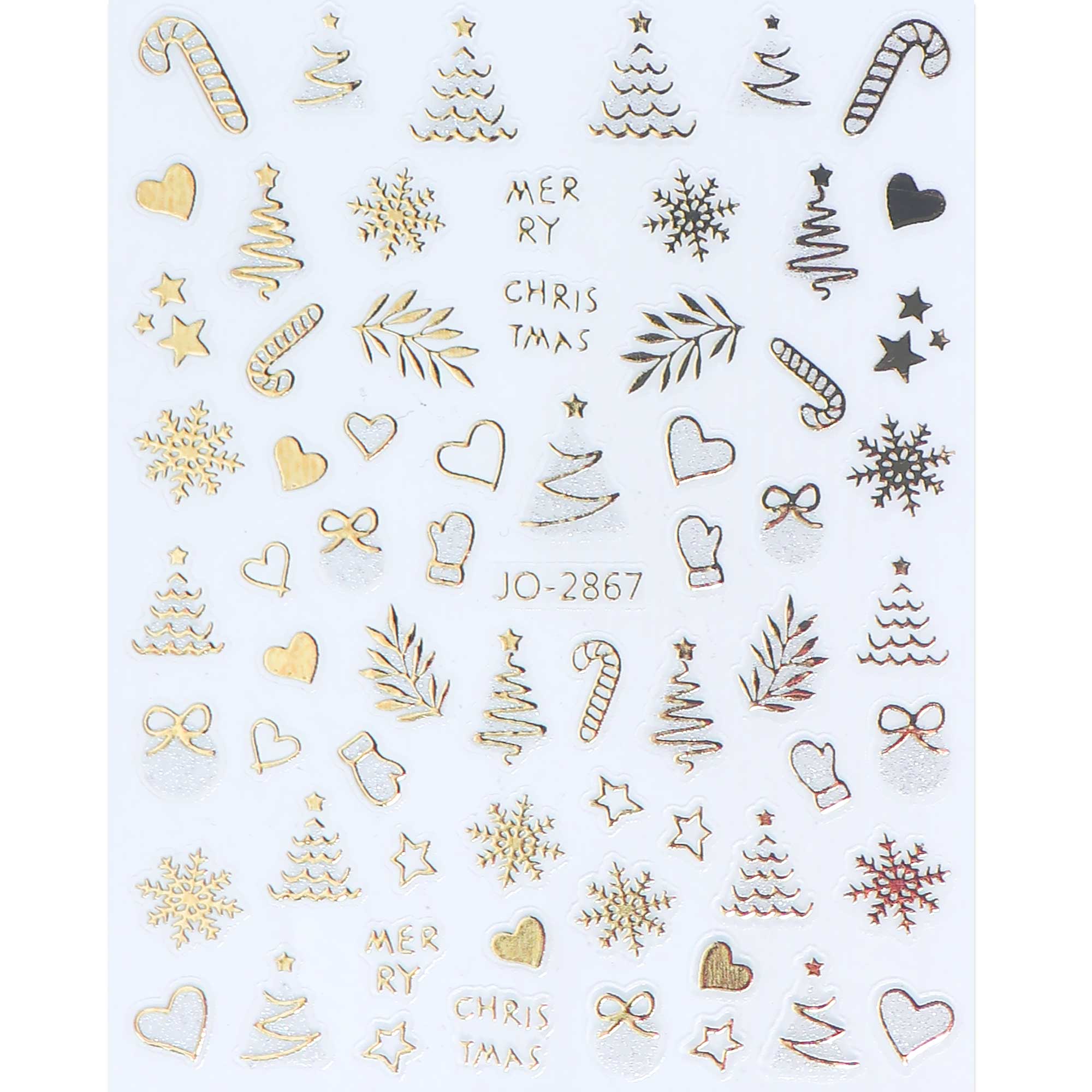 Nail Stickers - Christmas (Chrome)
