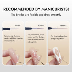 Liner Nail Brush Set (Vampire)