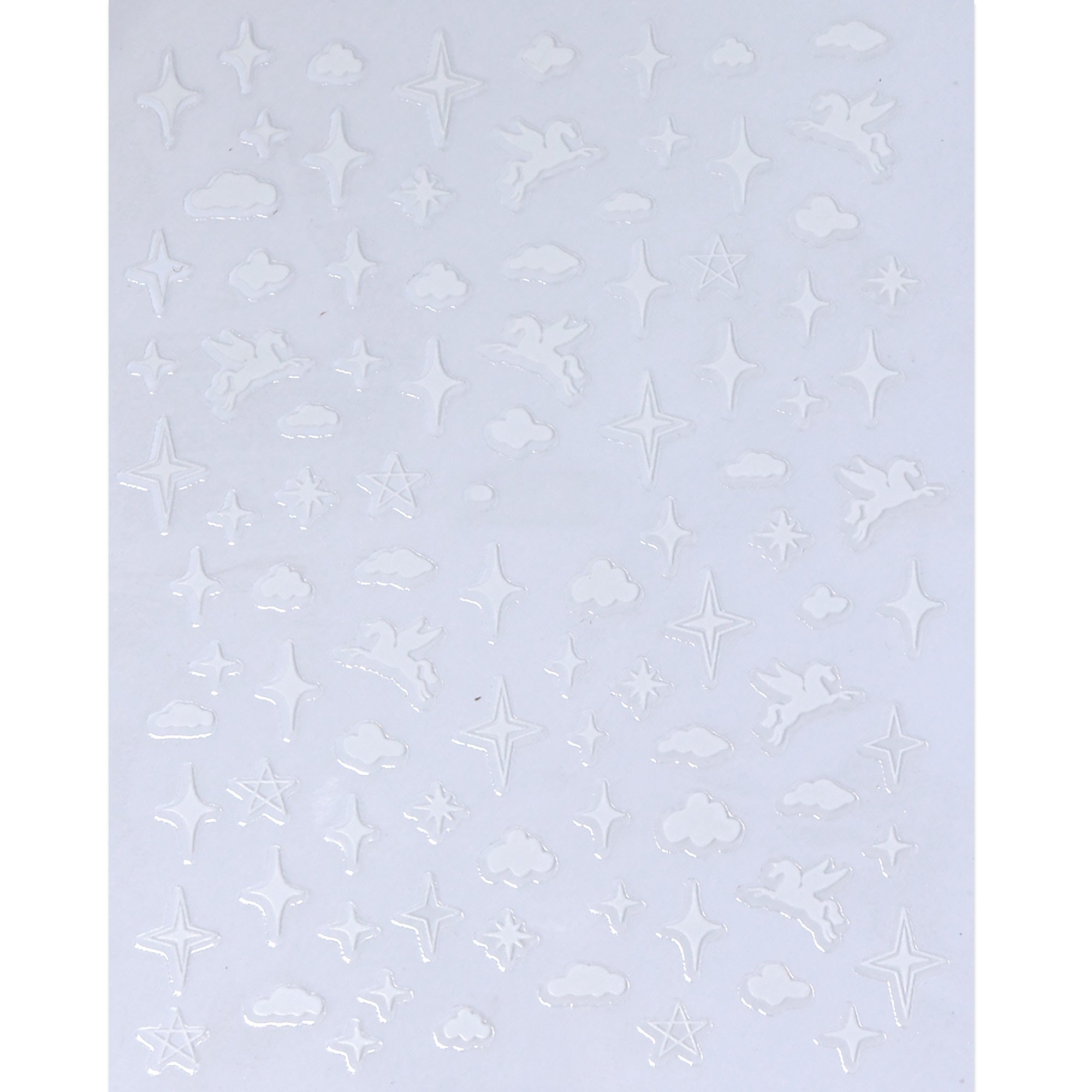 Nail Sticker - Rainbow Star Sky Cloud