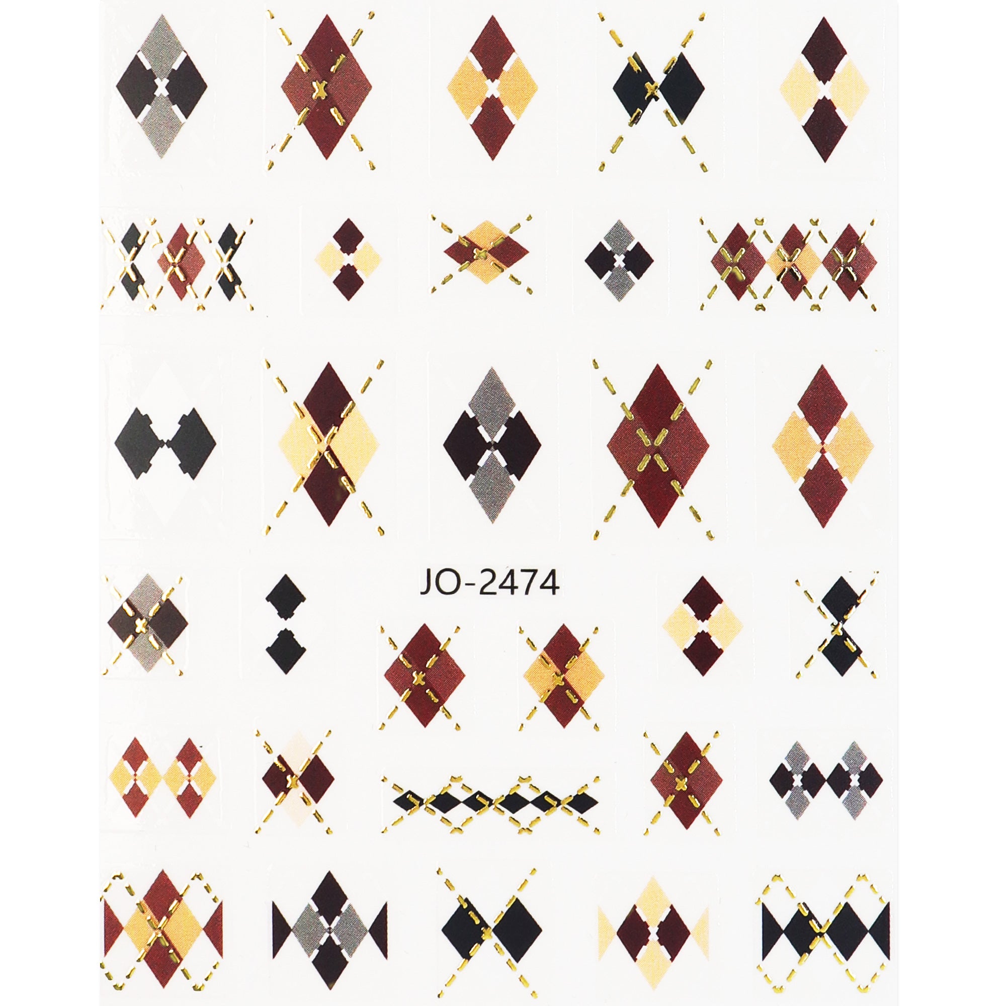 Nail Sticker - Diamond Pattern