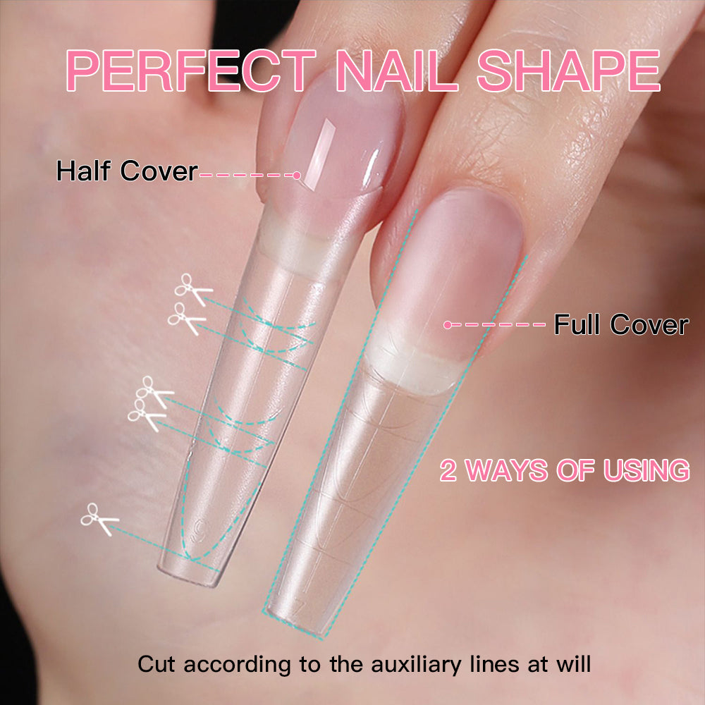 Multifunctional Soft Gel Nail Tips - Coffin