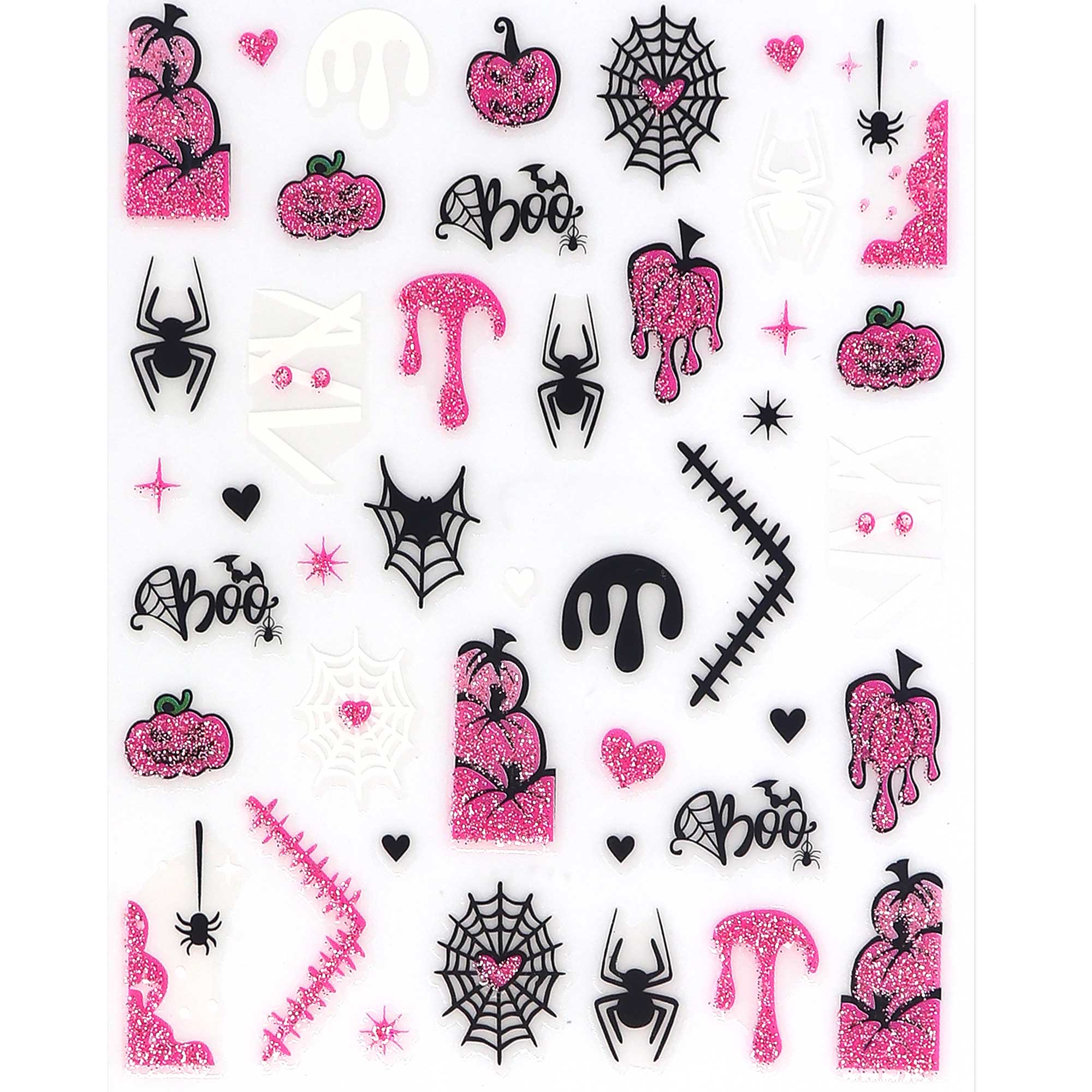 Nail Sticker - Pink Halloween