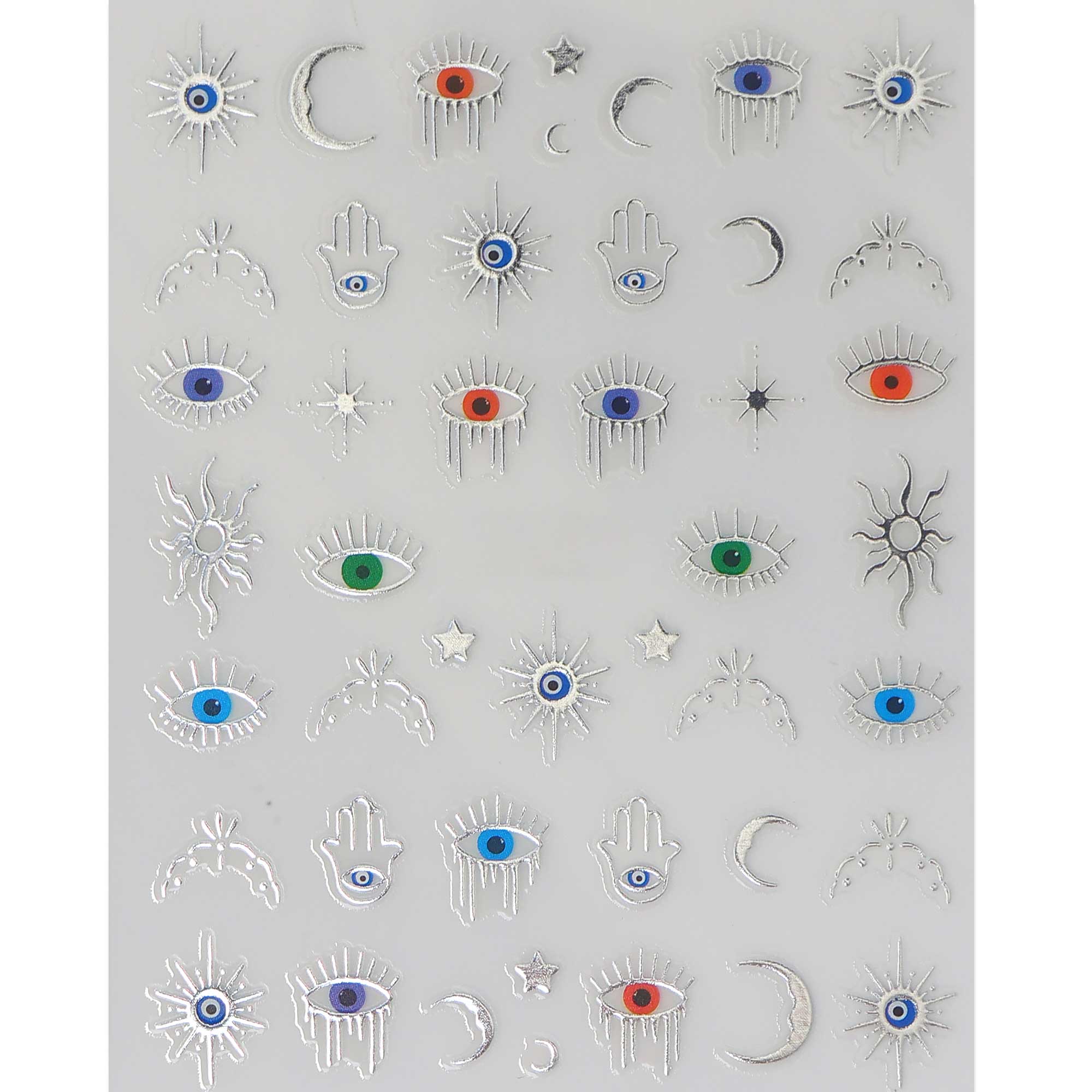 Nail Sticker - Evil Eye (Metallic)