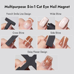 Multipurpose 5-in-1 Cat Eye Nail Magnet