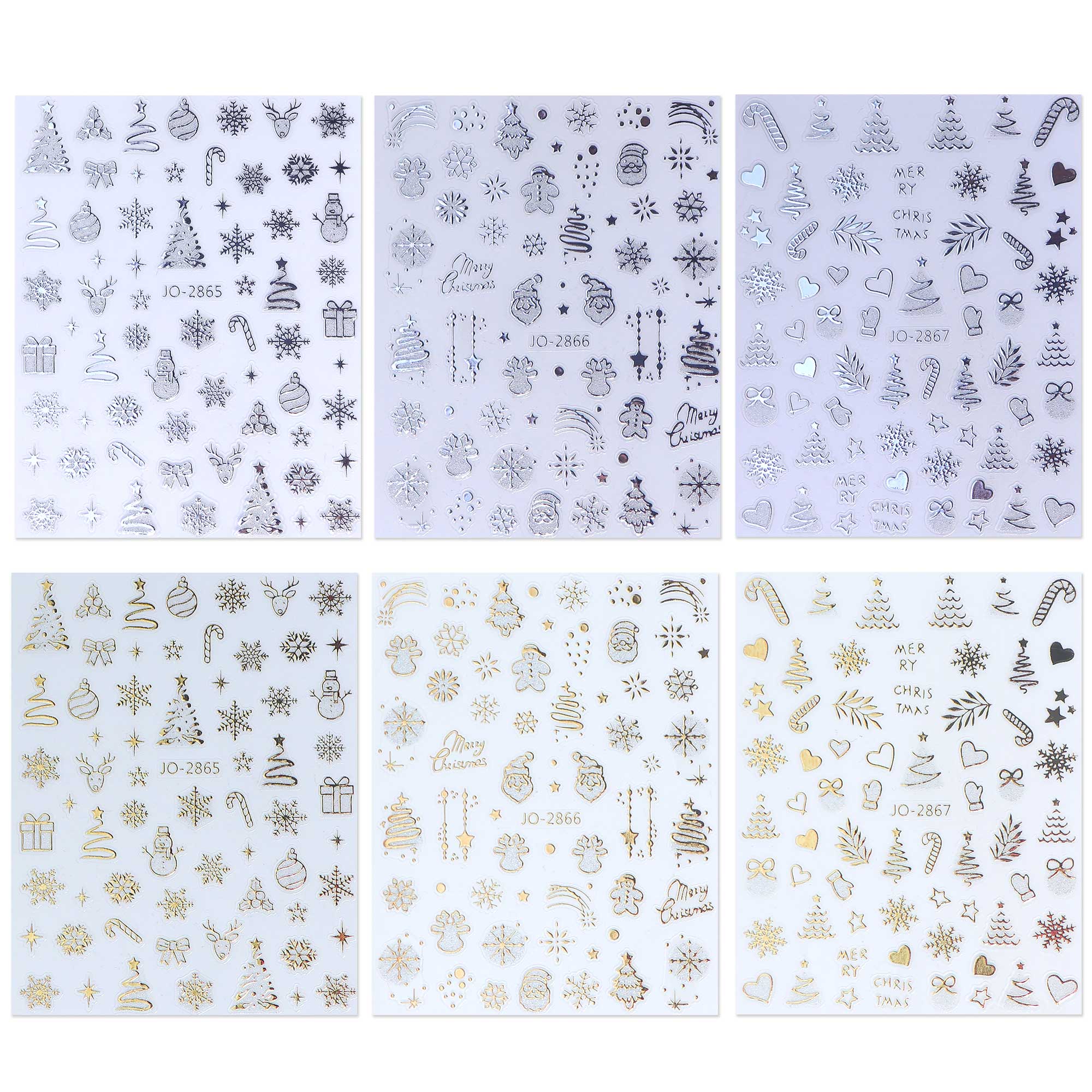 Nail Stickers - Christmas (Chrome)