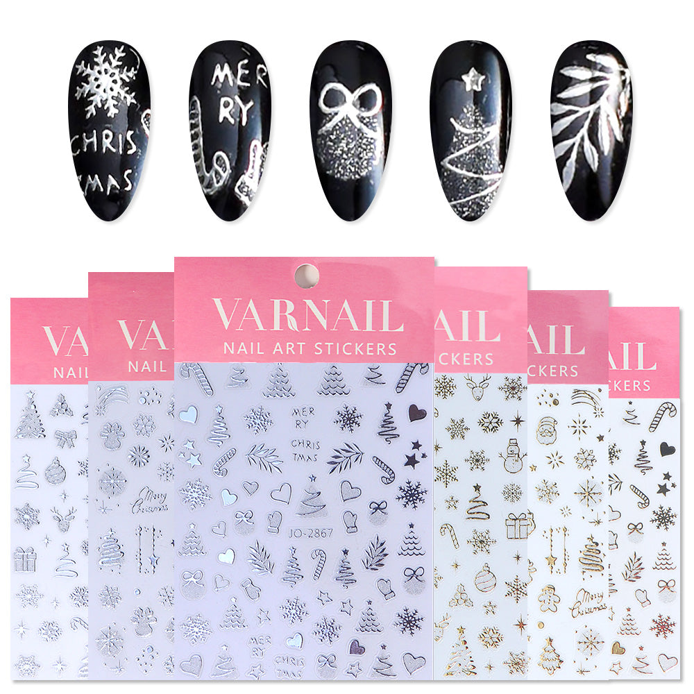 Nail Stickers - Christmas (Chrome)
