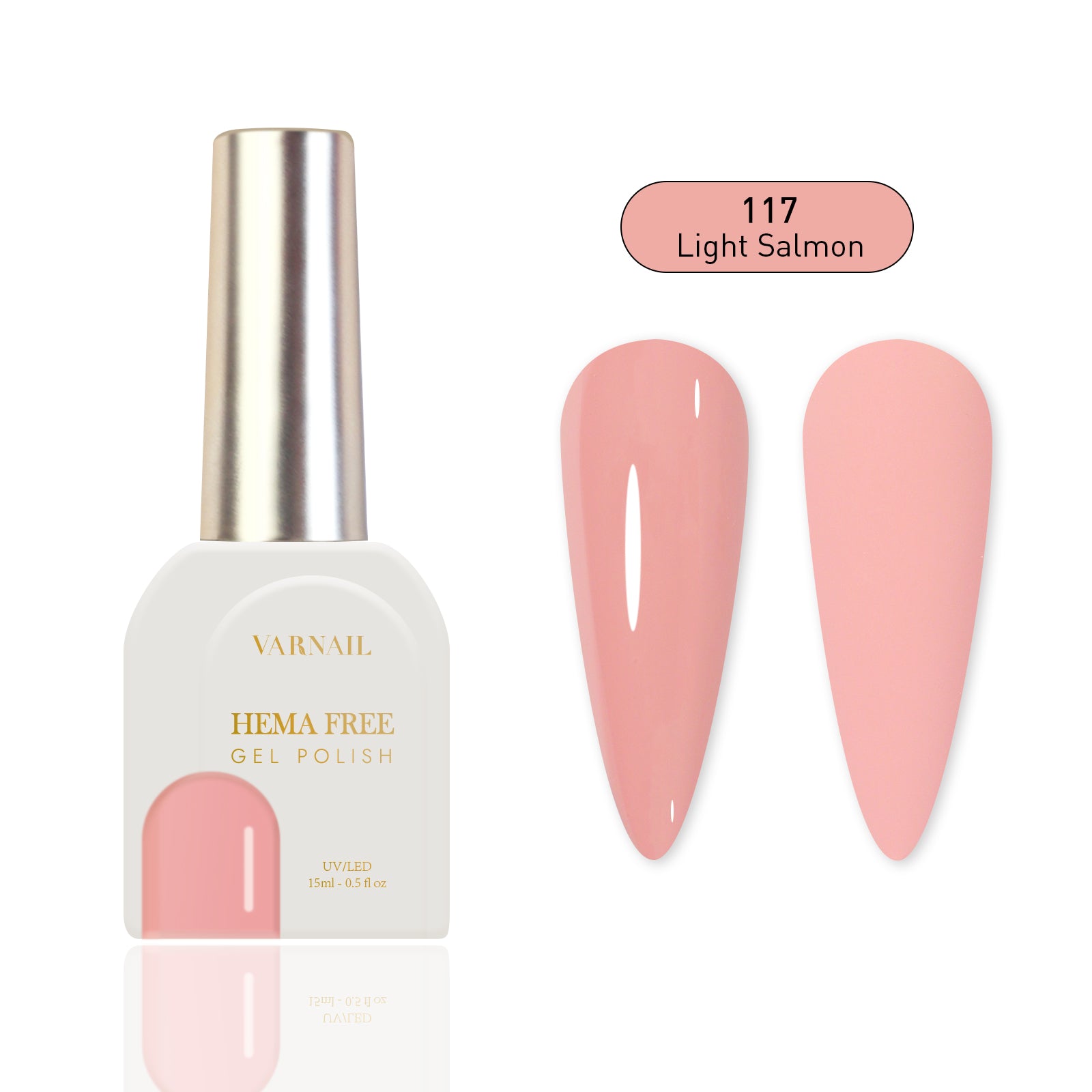 Hema-Free Gel Polish - 117 Light Salmon