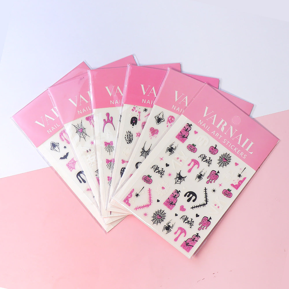 Nail Sticker - Pink Halloween