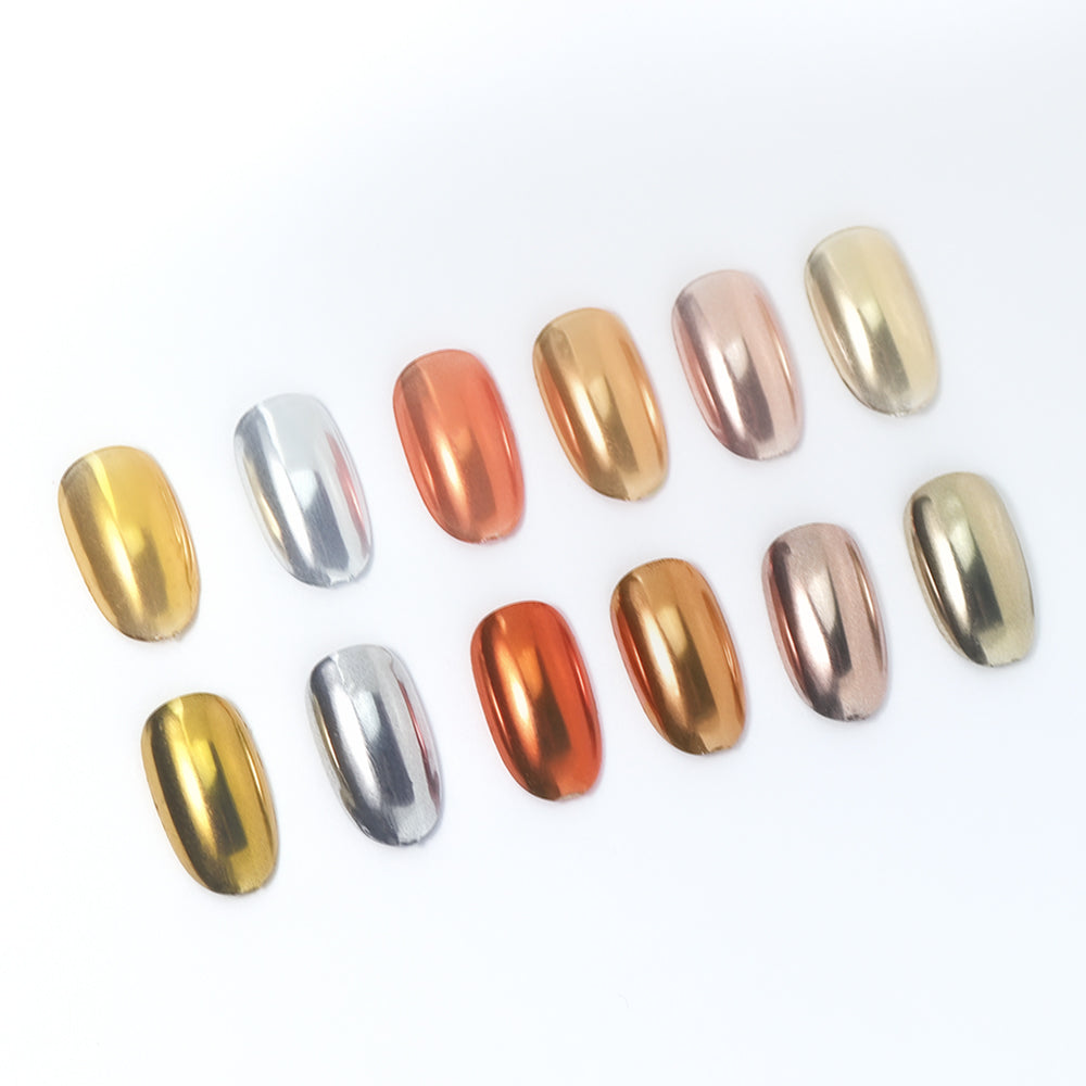 Mirror Metallic Nail Chrome Powder - VM05 Coffee Gold