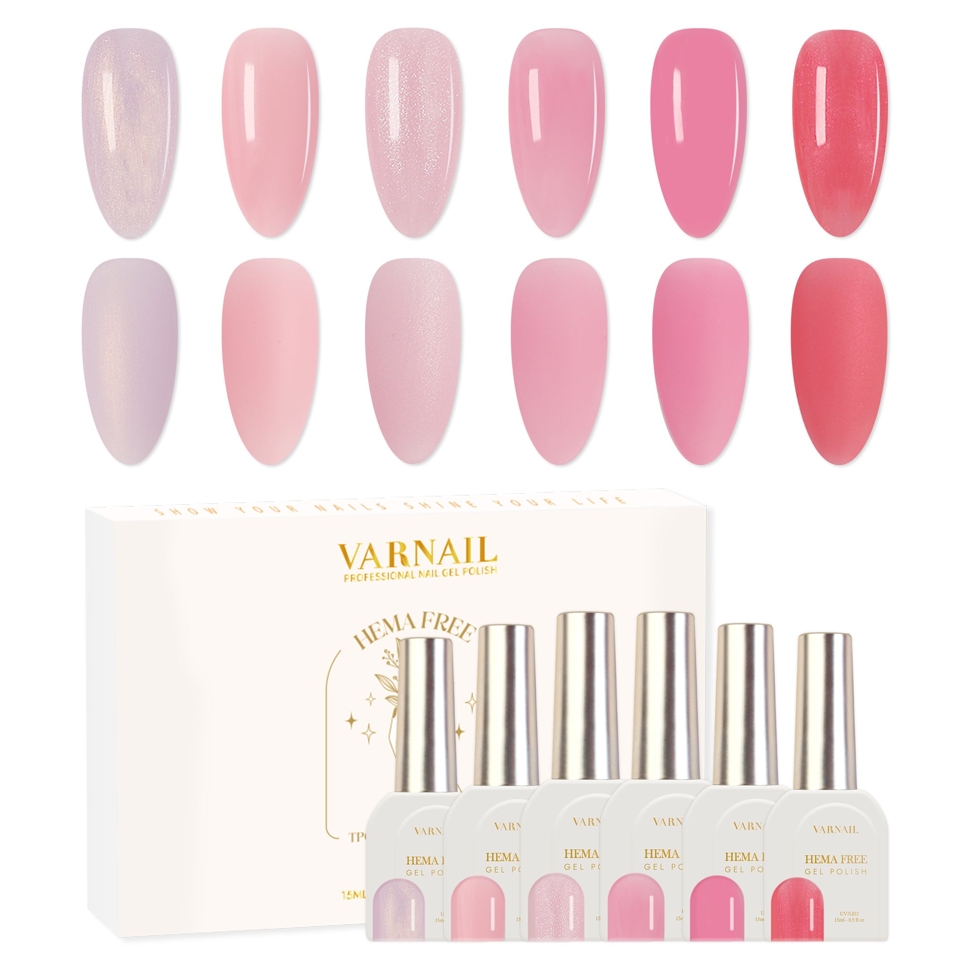 Hema-Free Glitter Gel Polish - 003 June Bride