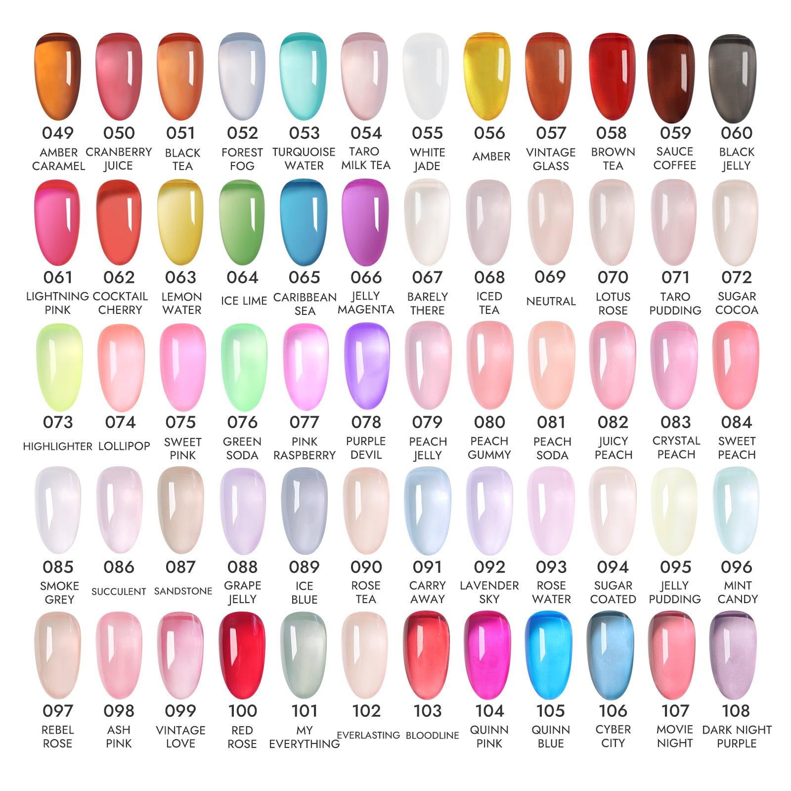 Color Gel Polish Set 108 Colors