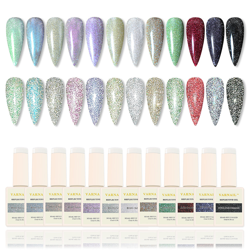 Reflective Gel Set - 12 Colors