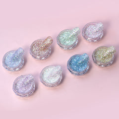 Sparkling Holographic Nail Glitter Set