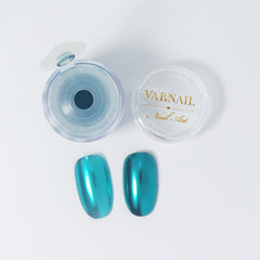 Mirror Metallic Nail Chrome Powder - VM14 Teal Blue
