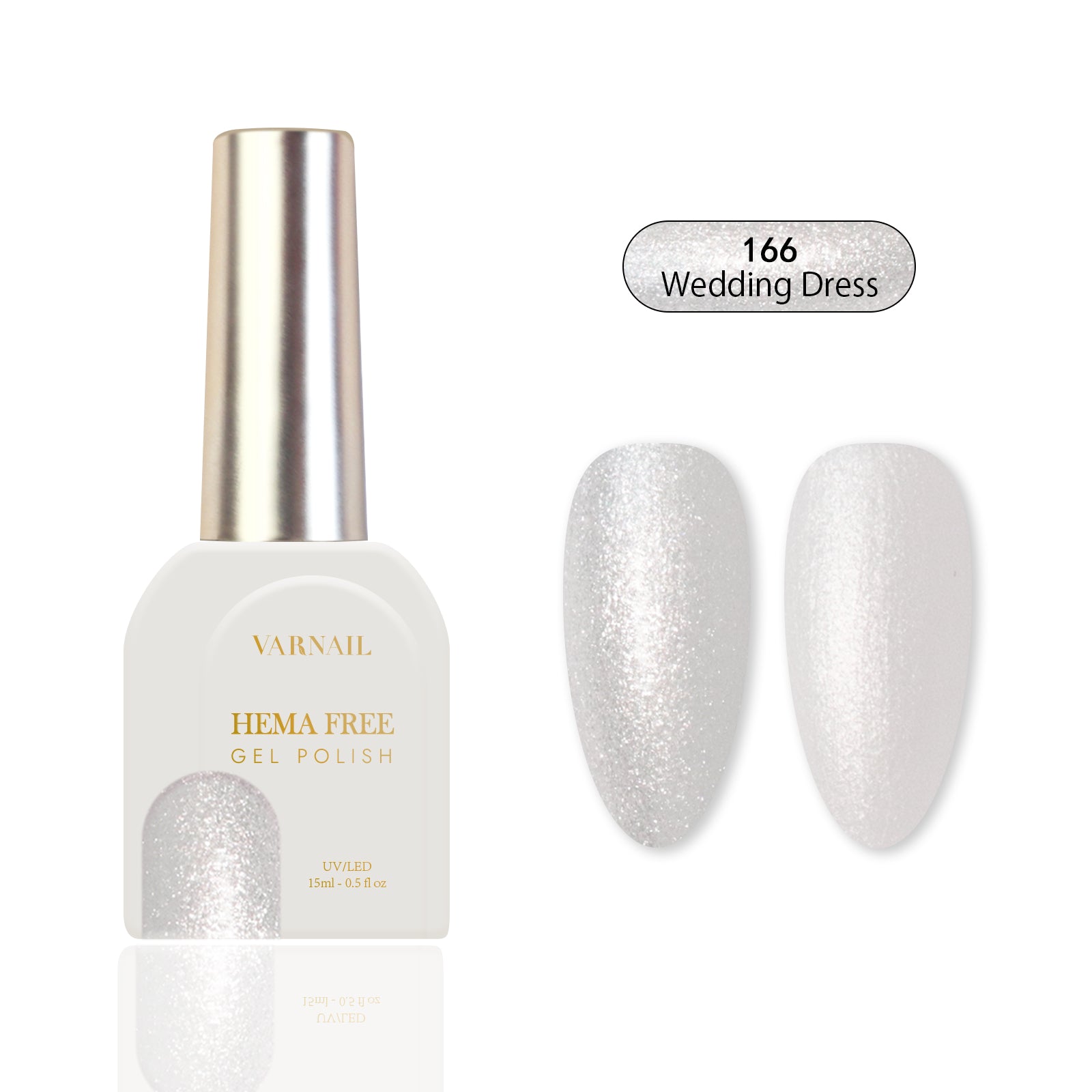 Hema-Free Gel Polish - 166	Wedding Dress
