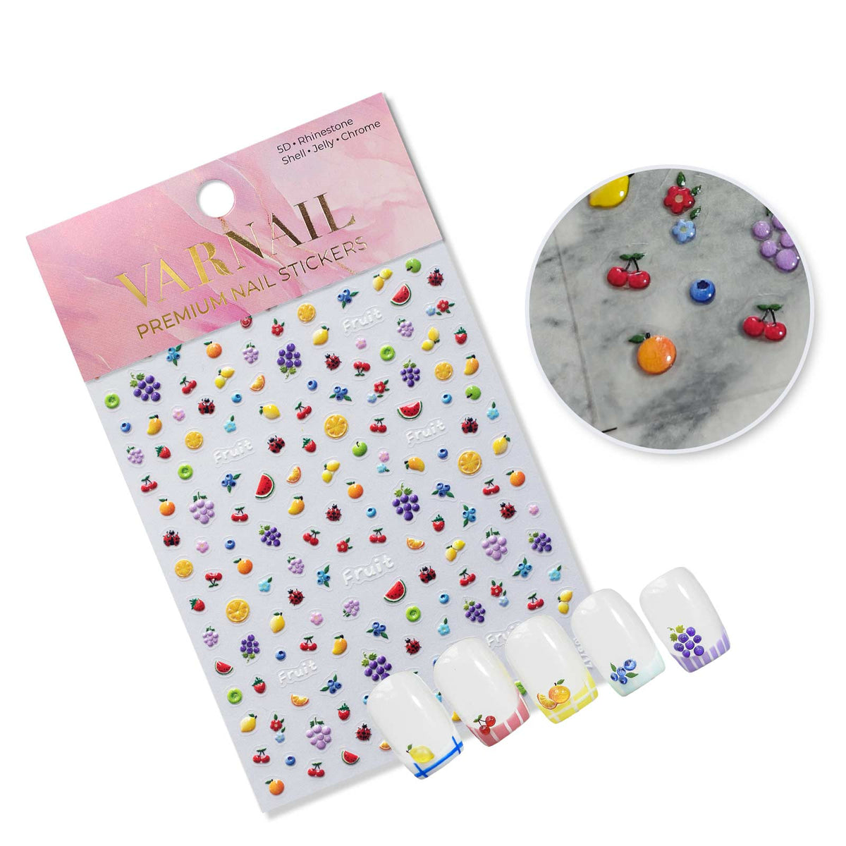 Jelly Nail Sticker - Tiny Fruit