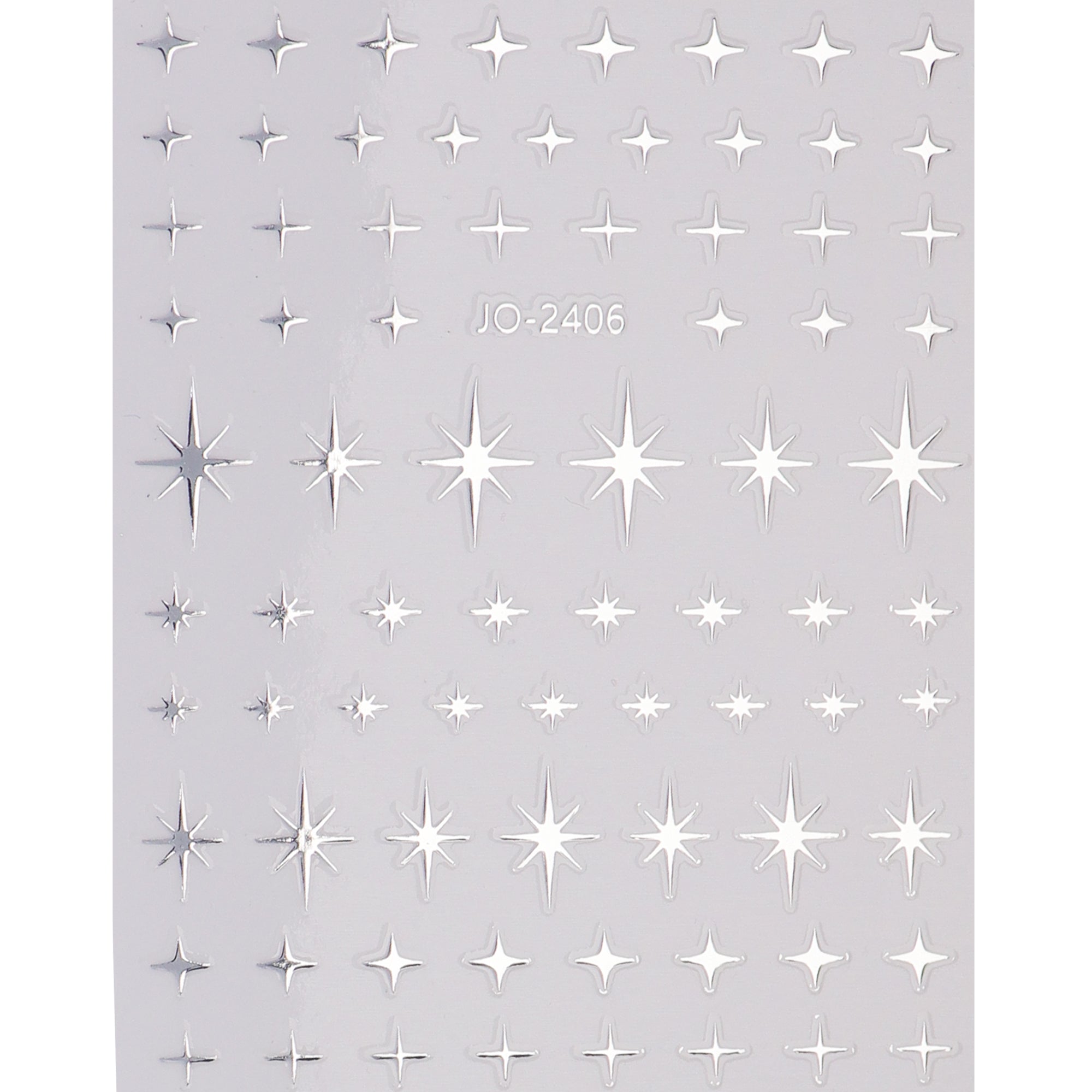 Nail Stickers - Metallic Silver