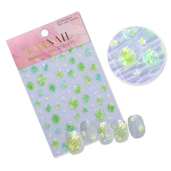 Jelly Nail Sticker - Flowers in Water