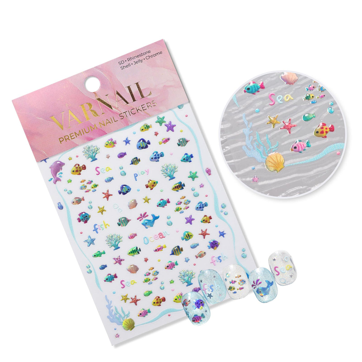 Jelly Nail Sticker - Small Tropical Fish