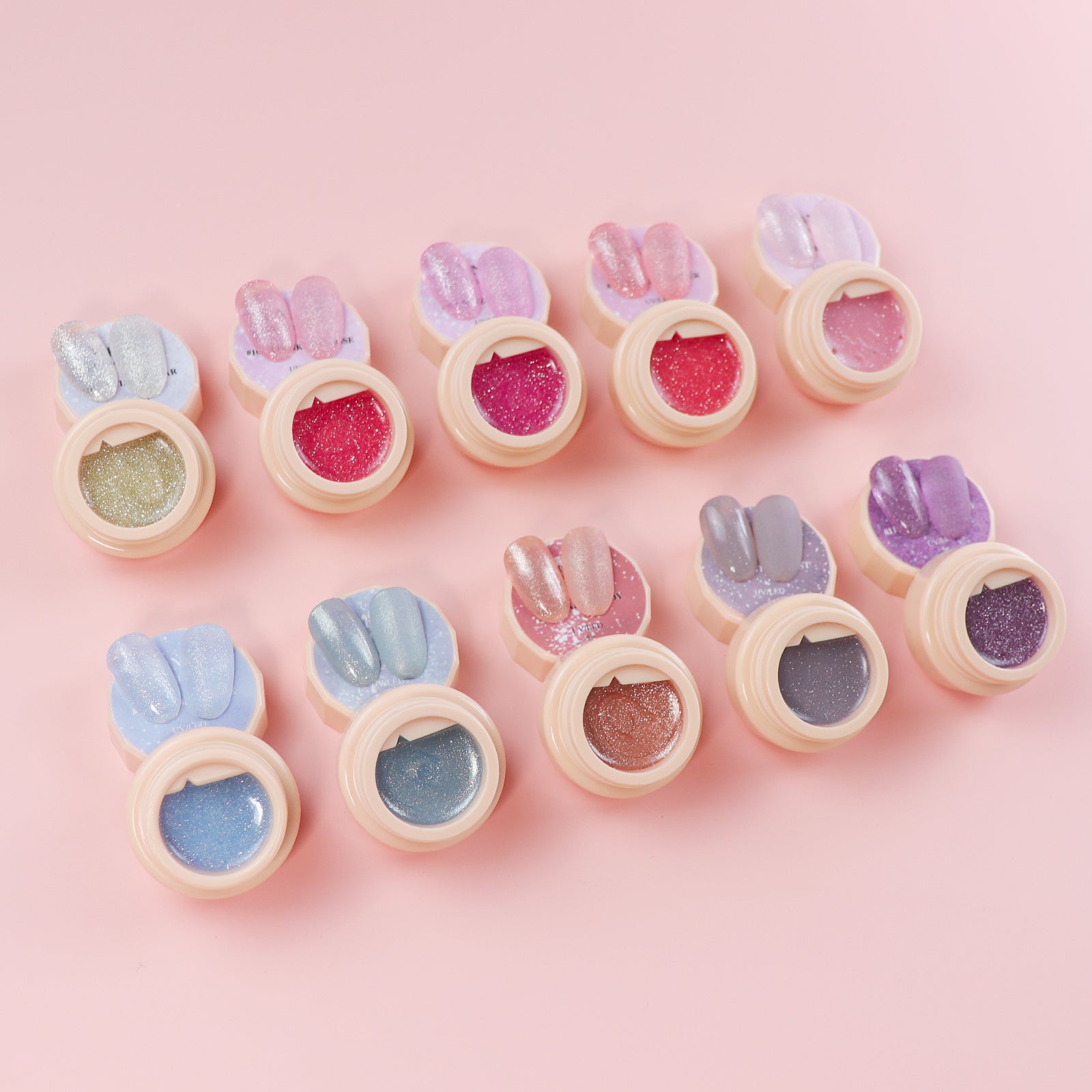 [US ONLY] Solid Gel Polish 10 Colors Set - Crushed Ice