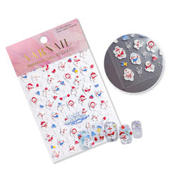 5D Nail Sticker - Winter Snowman