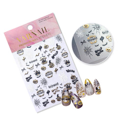 Chrome Nail Sticker - Halloween Pumpkin