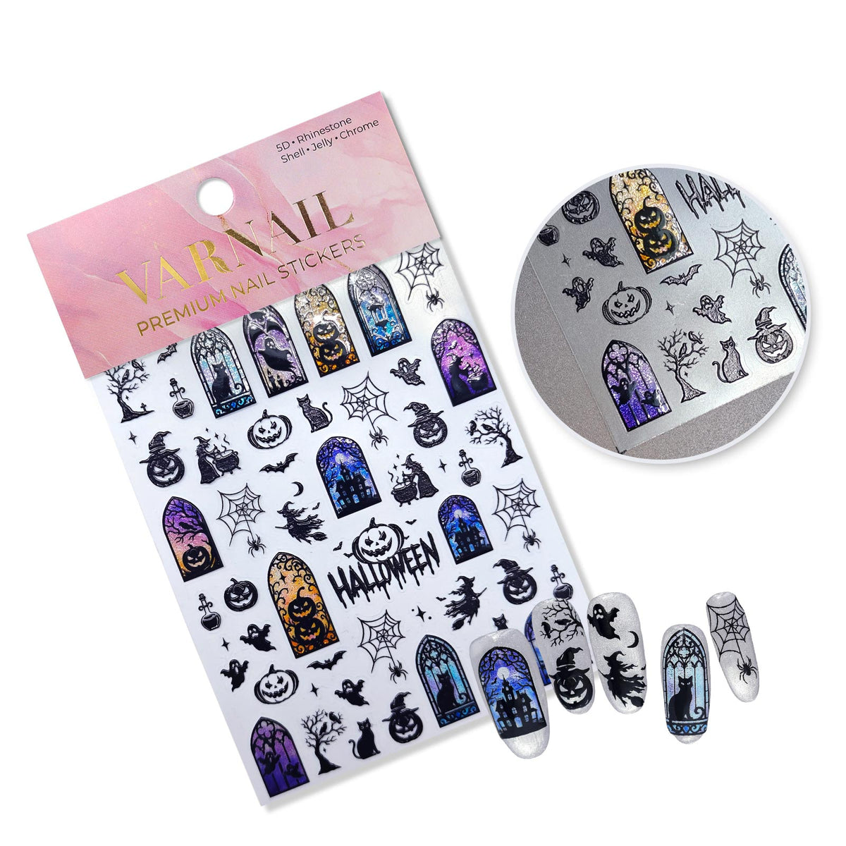 Jelly Nail Sticker - Halloween Window