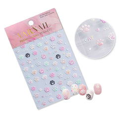 Jelly Nail Sticker - Pastel Cat Paw