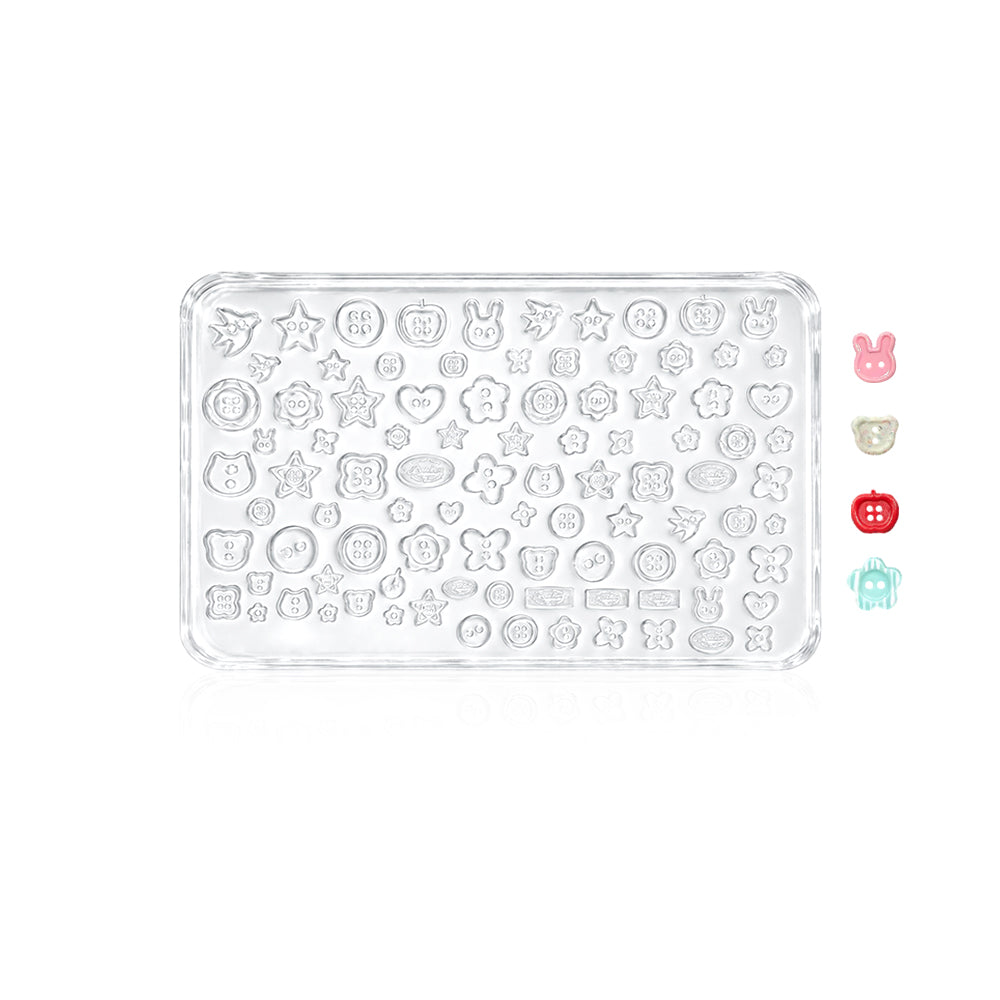 3D Nail Art Mold - #36 Button