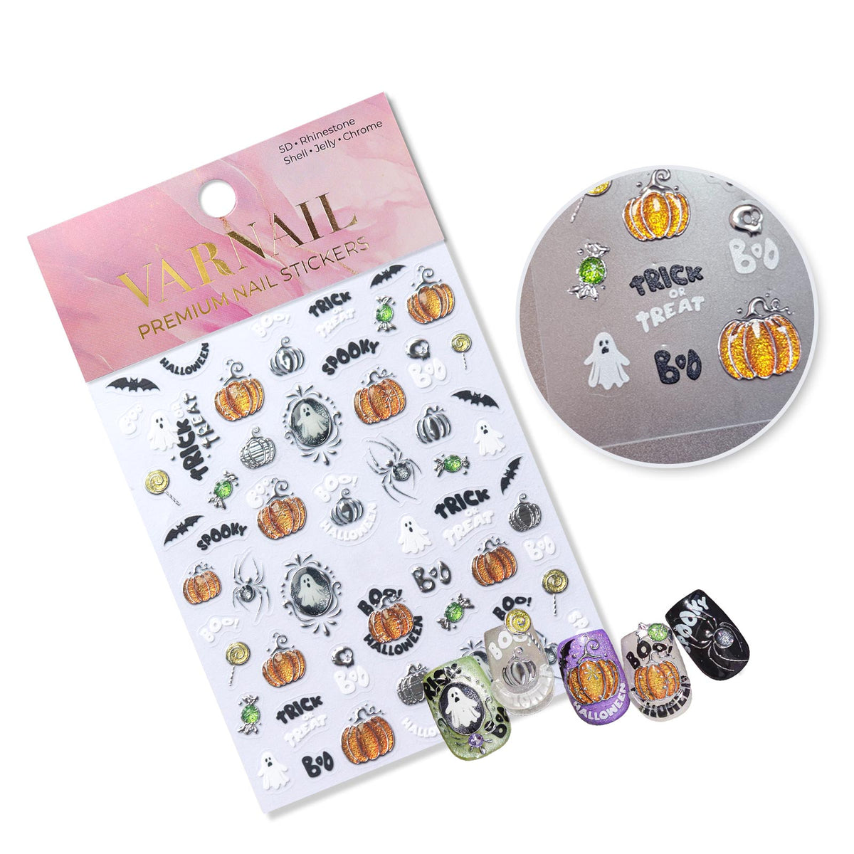 Jelly Nail Sticker - Trick or Treat