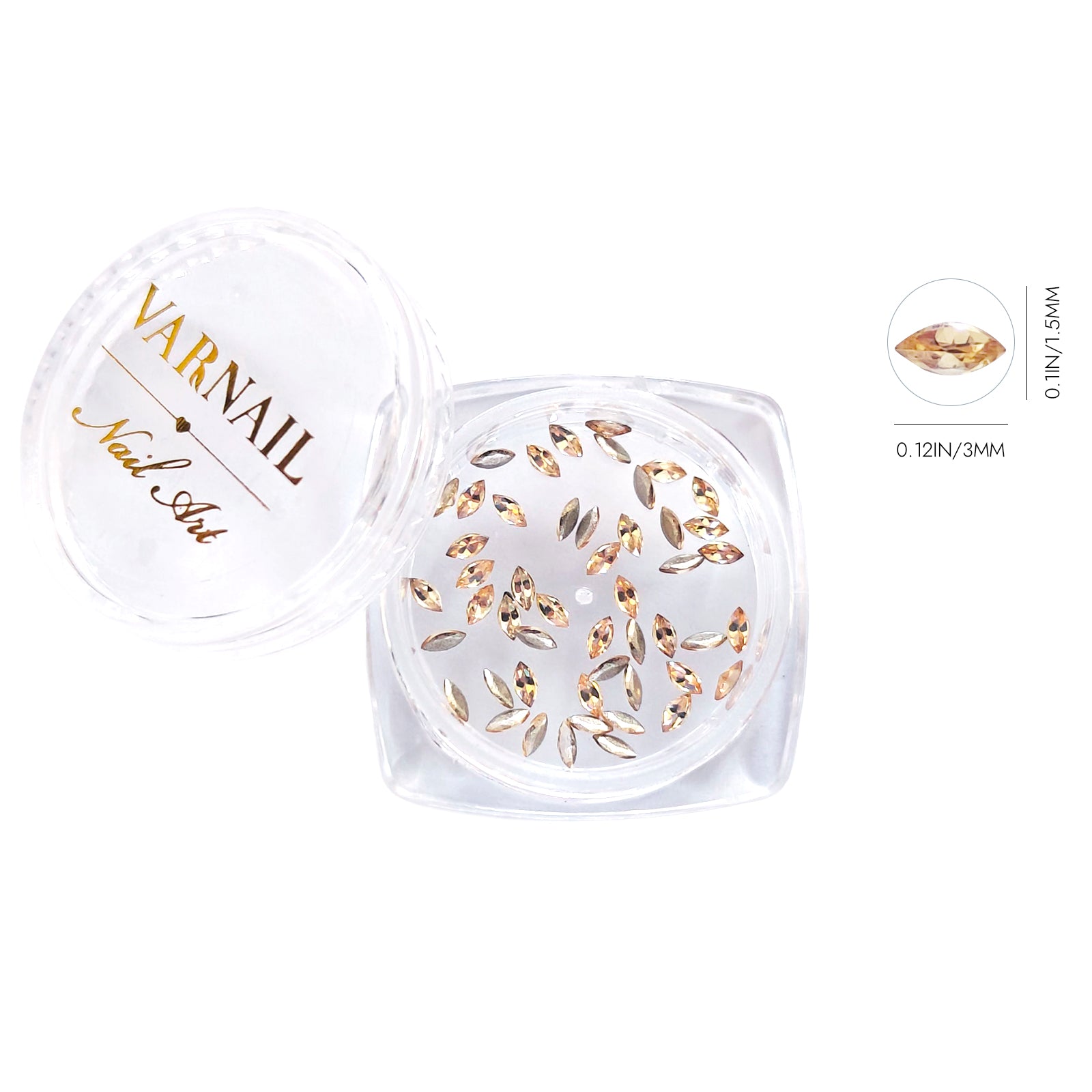 Mini Marquise-cut Nail Rhinestone