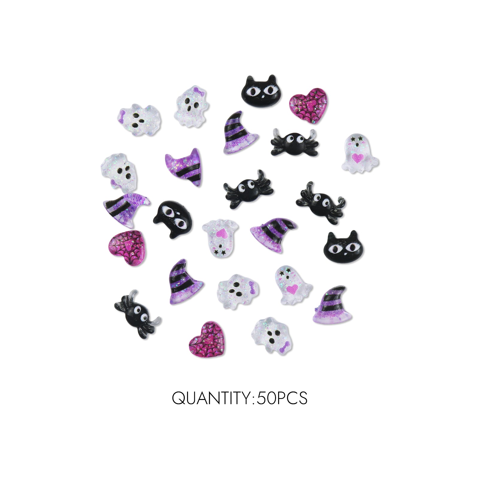 3D Halloween Resin Nail Charms