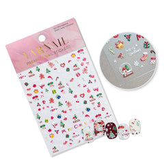 Rhinestone Nail Sticker - Cute Mini Christmas