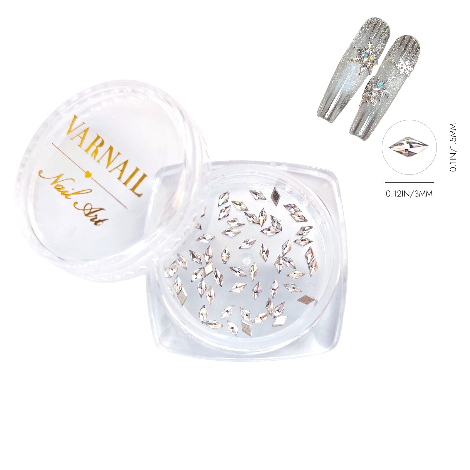 Mini Rhombus Nail Rhinestone