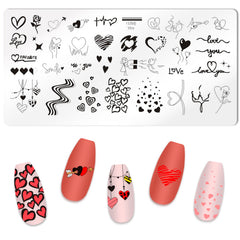 Nail Stamping Plates - Valentine