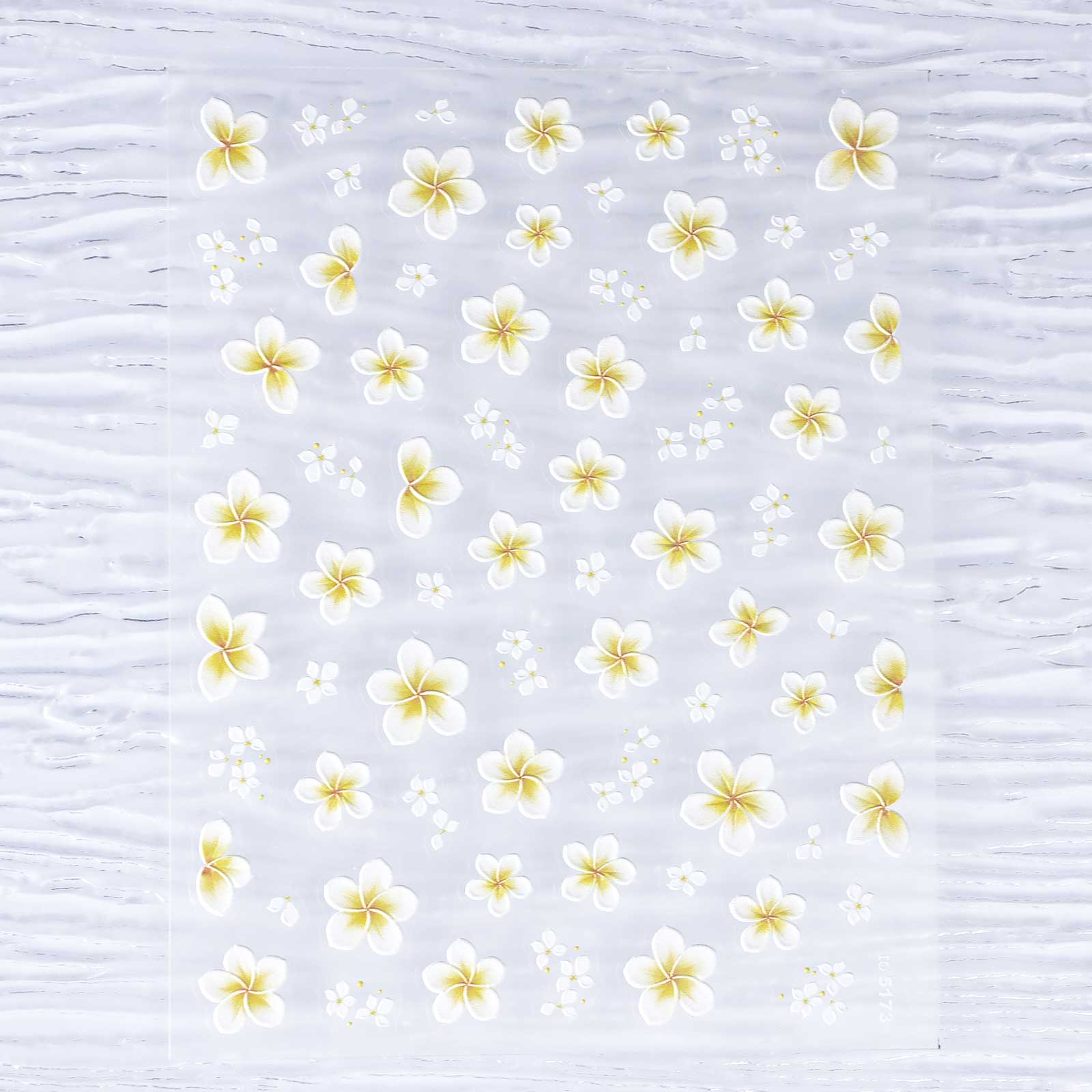 5D Nail Sticker - Passionate Plumeria
