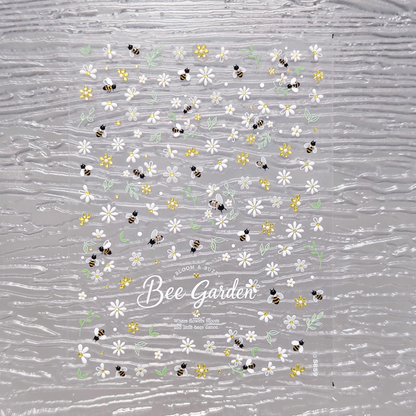 Jelly Nail Sticker - Bee Garden