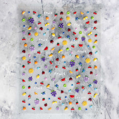 Jelly Nail Sticker - Tiny Fruit