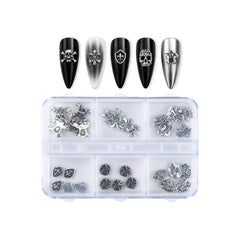 Gothic Halloween Nail Charms - 6 Grids