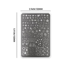 Nail Stamping Plate - Hollow Star