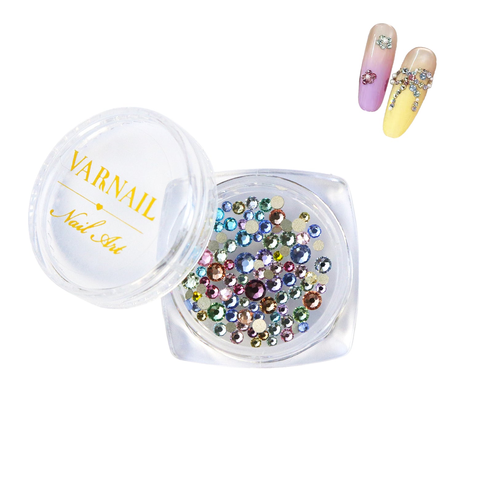 33 Facets Round Flatback Nail Rhinestone