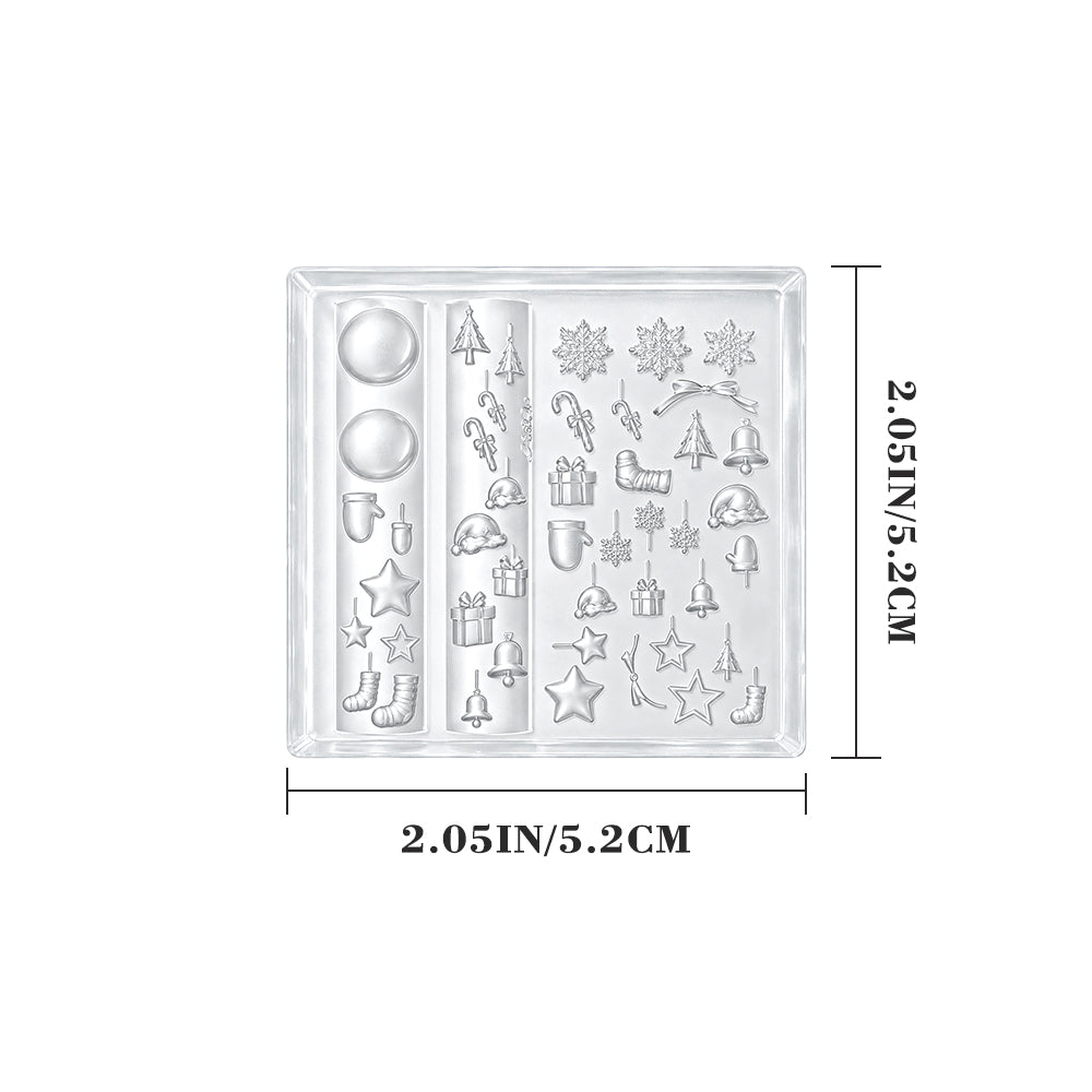 3D Nail Art Mold (Upgrade) - #04 Christmas Gifts