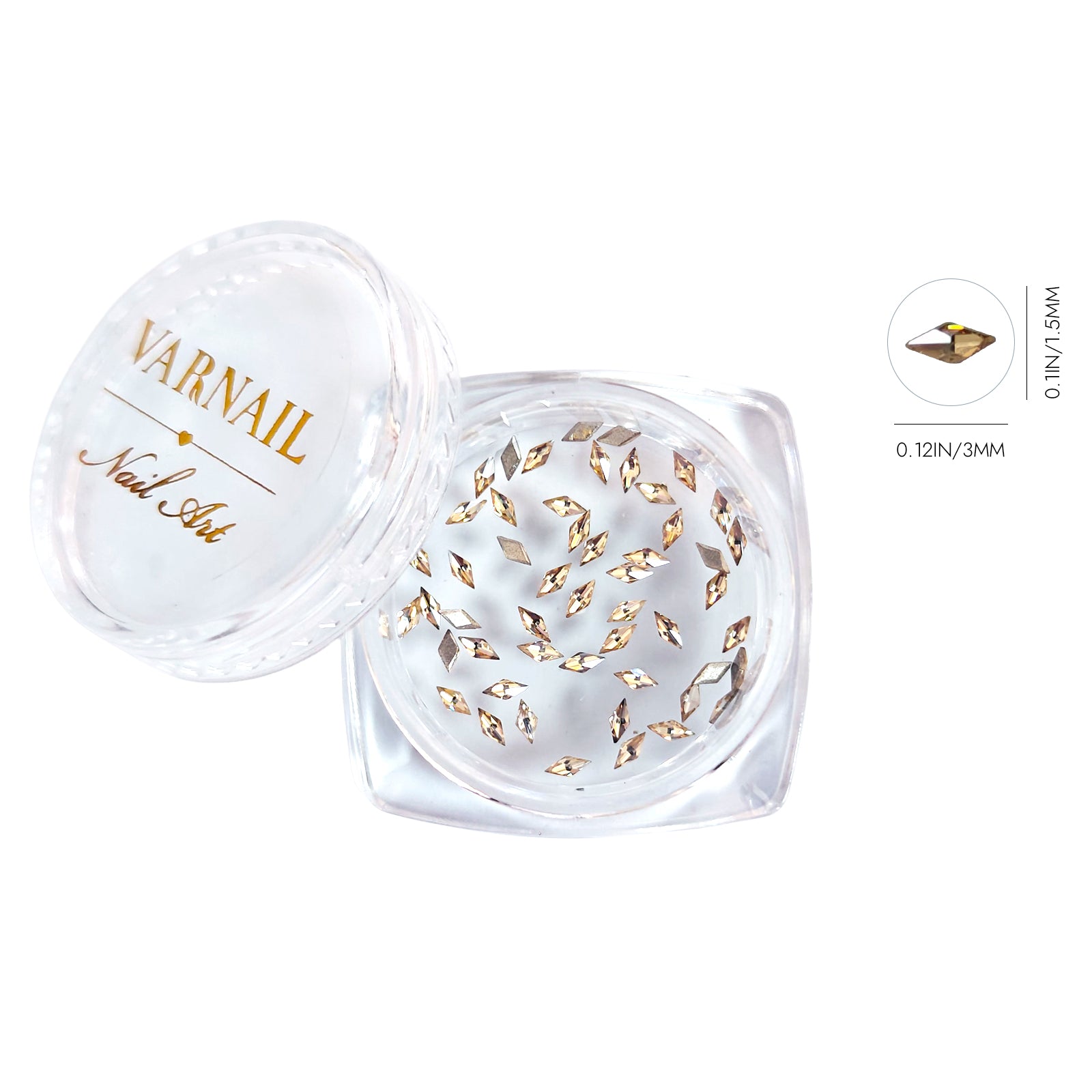 Mini Rhombus Nail Rhinestone