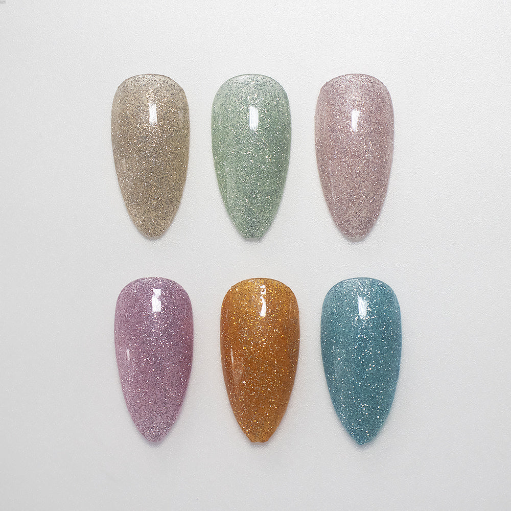 Hema-Free Crystal Sand Reflective Gel - G0506 Ocean Breeze