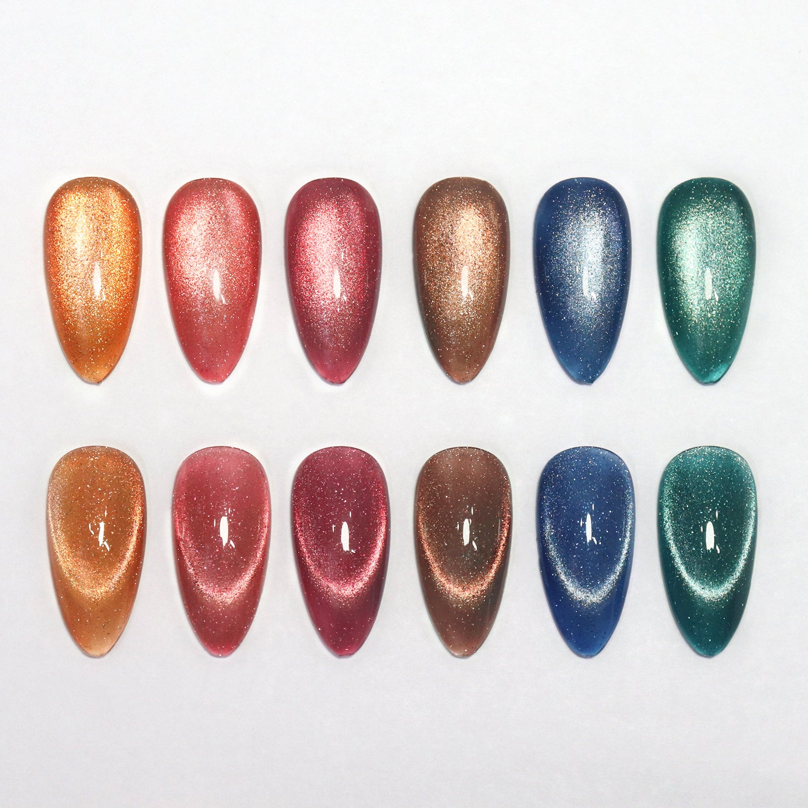 Gemstone Cat Eye (Hema-Free) - CE2701 Amber Flame