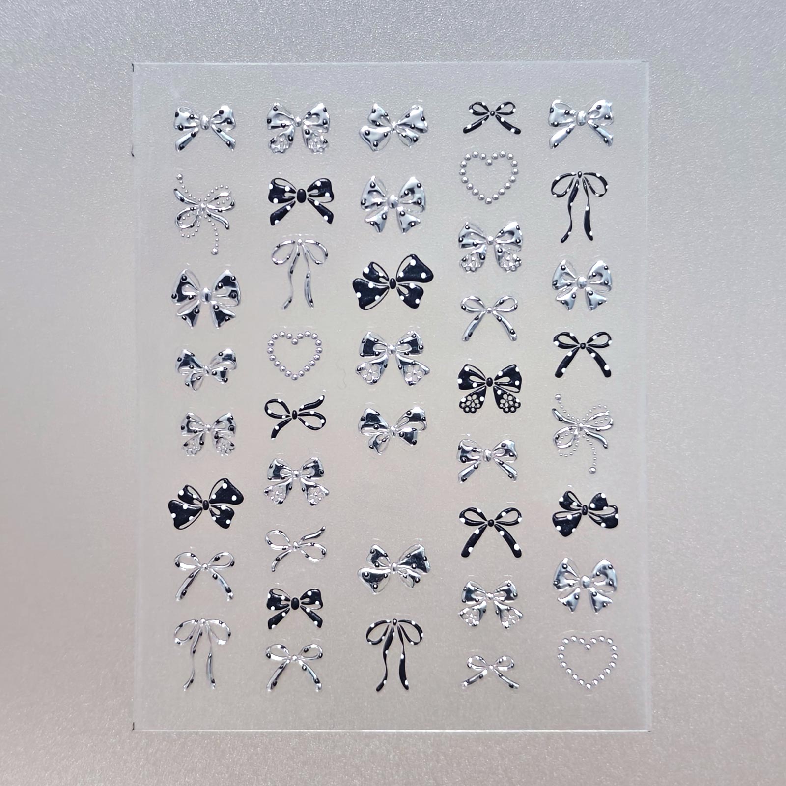 Chrome Nail Sticker - Coquette Aesthetic